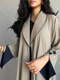 Breeze Jacket Kimono Khaki/Wine Red