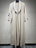 Breeze Jacket Kimono Khaki/Wine Red