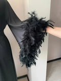 Bridal Robe Feather, Bridal Gift Newly Married