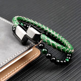 gift for him semi precious stone men jewelry