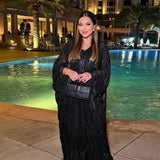 Modest Evening Batwing Abaya Set Eid outfit