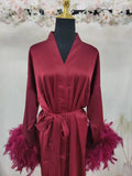 Bridal Robe Feather, Bridal Gift Newly Married