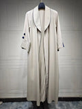 Breeze Jacket Kimono Khaki/Wine Red