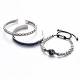 luxurious semi stone men bracelet to gift