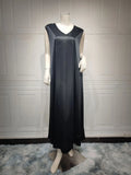 Modest Evening Batwing Abaya Set Kaftan Maxi Dress
