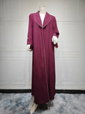 Breeze Jacket Kimono Khaki/Wine Red