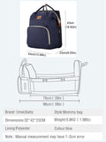 Baby diaper bed backpack 2in1 dimension