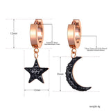 moon star jewelry earring mother gift for her