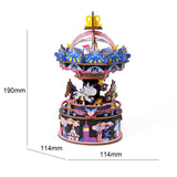 Starry Night Wooden Puzzle Music Box