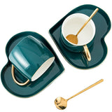 Luxury Green Lovers Mug Set
