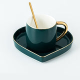 Luxury Green Lovers Mug Set
