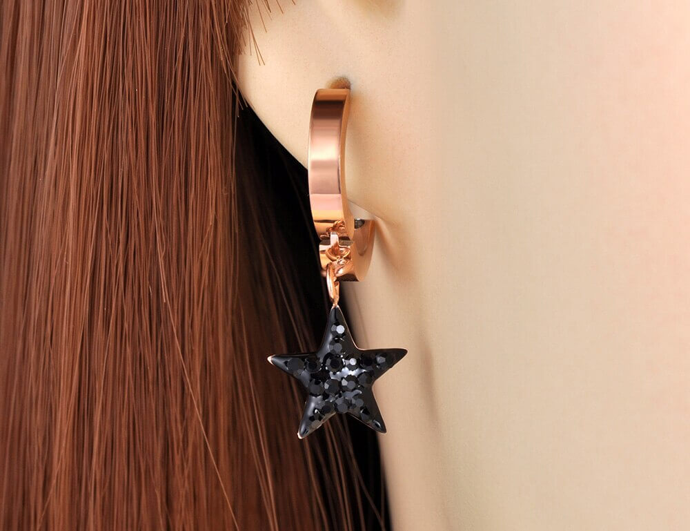 moon star jewelry earring mother gift for her