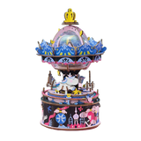 Starry Night Wooden Puzzle Music Box