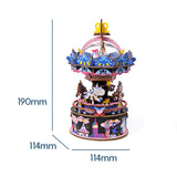 Starry Night Wooden Puzzle Music Box