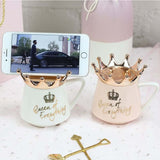 luxury mug with phone hanger