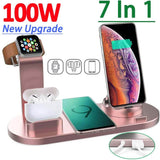 wireless charger dock iphone samsung gift for him her