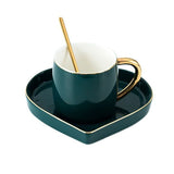 Luxury Green Lovers Mug Set