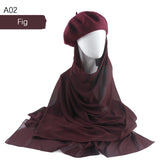 trendy hijab hat winter gift muslim