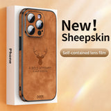 Iphone leather phone case gift for him