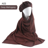 trendy hijab hat winter gift muslim