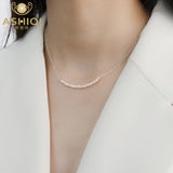 Romantic Freshwater Pearl  925 Sterling Silver necklace