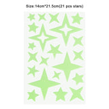 Luminous 3D Stars Wall Sticker