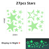Kids luminous 3d stars wall sticker