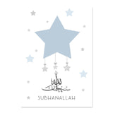 Islamic Hot Air Balloon Children Poster Nursery