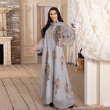 Abaya Embroidered Arabic Dress Jalabiya