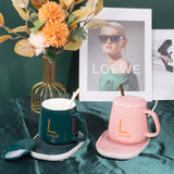 Coffee/Tea Lover Warmer Mug Set