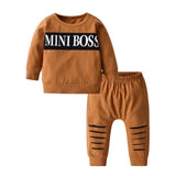 Mini Boss Sweatsuit Set gift baby