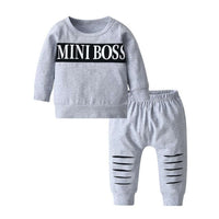 Mini Boss Sweatsuit Set gift toddler