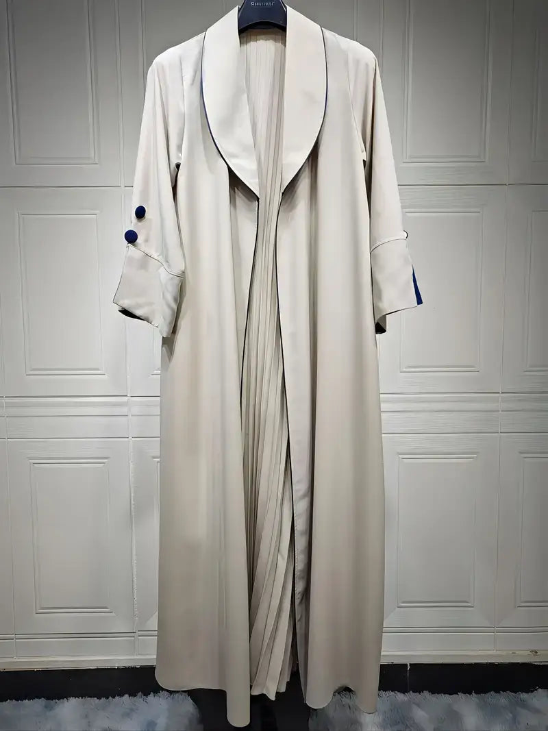 Veste kimono Breeze kaki/rouge vin