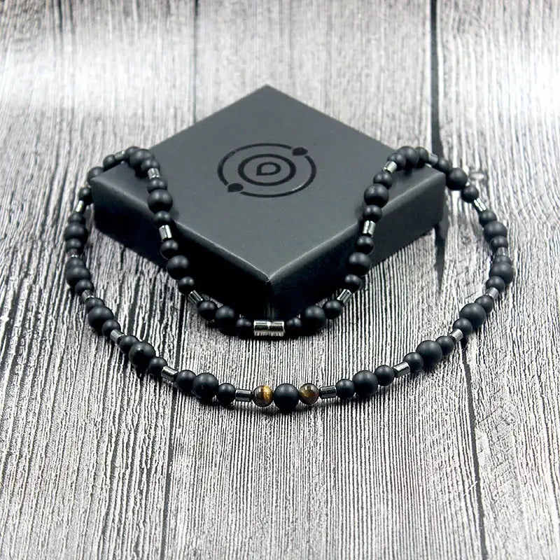 trendy beaded men necklace gift for him