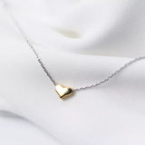 Love Motherday Daughter gift silver necklace