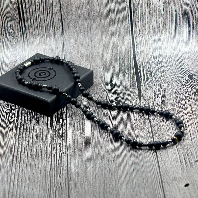 trendy beaded men necklace gift for him