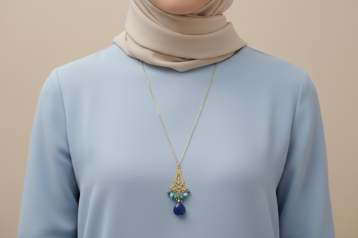  natural stone necklace mother day muslim gifts
