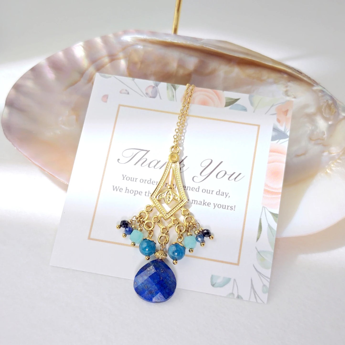 lapis lazuli stone necklace healing gifts