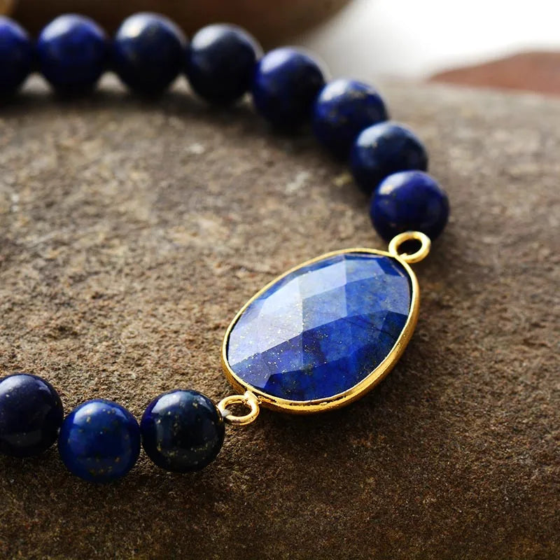InsightStone Lapis Lazuli Bracelet — Handmade Intuition & Clarity