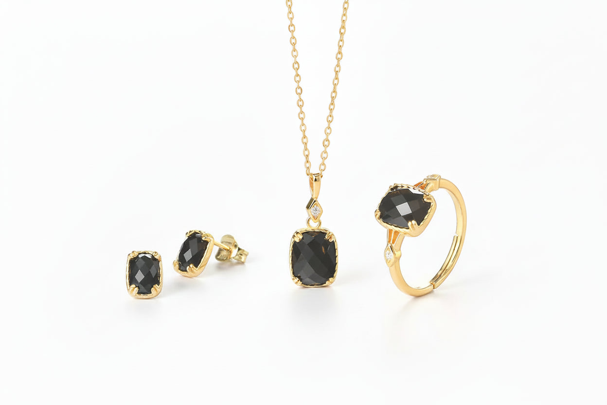 Healing Fine jewelry gold gemstone yoga energy