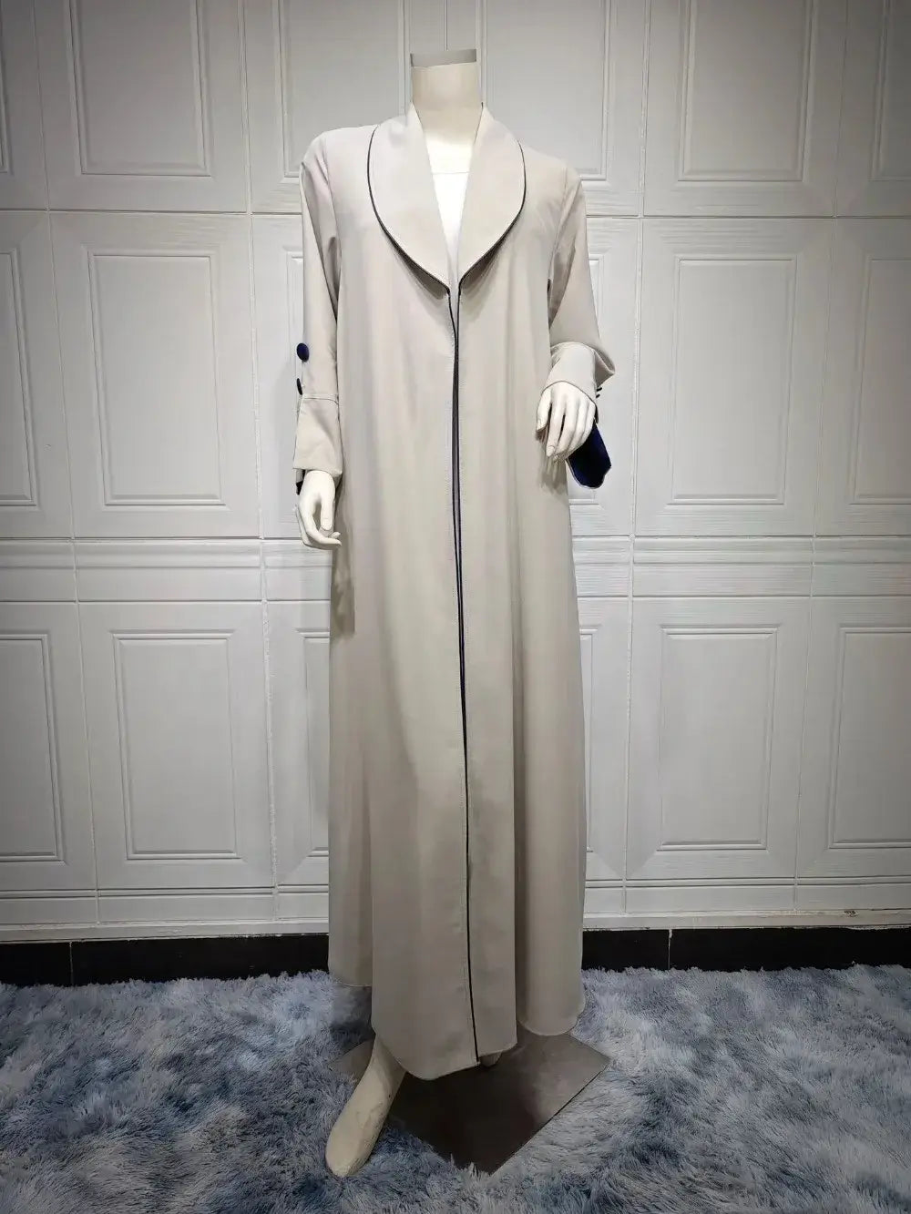 Veste kimono Breeze kaki/rouge vin