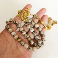 Tasbih misbaha semi precious stone muslim gift