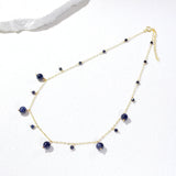 WisdomGlow Sapphire Choker — 14K Gold Filled
