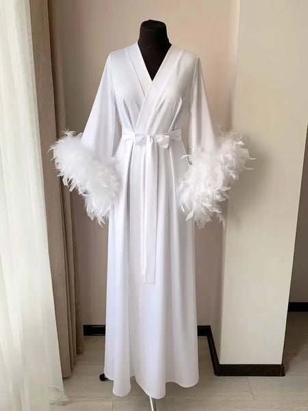 Islamic Bridal Robe Feather, Bridal Gift Newly Married