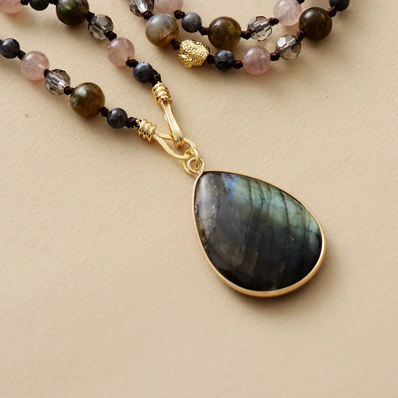 yoga cristal healing medidation labradorite jewelry
