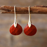AquaLuxe Waterdrop Earrings — Gold Plated & Natural Stone
