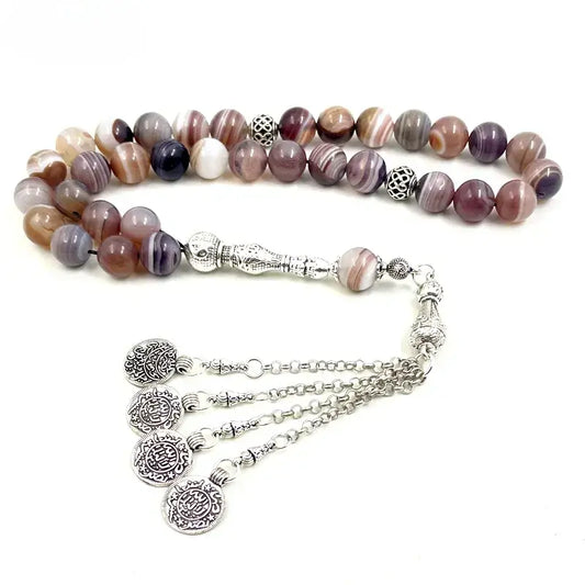 Tasbih misbaha semi precious stone muslim gift