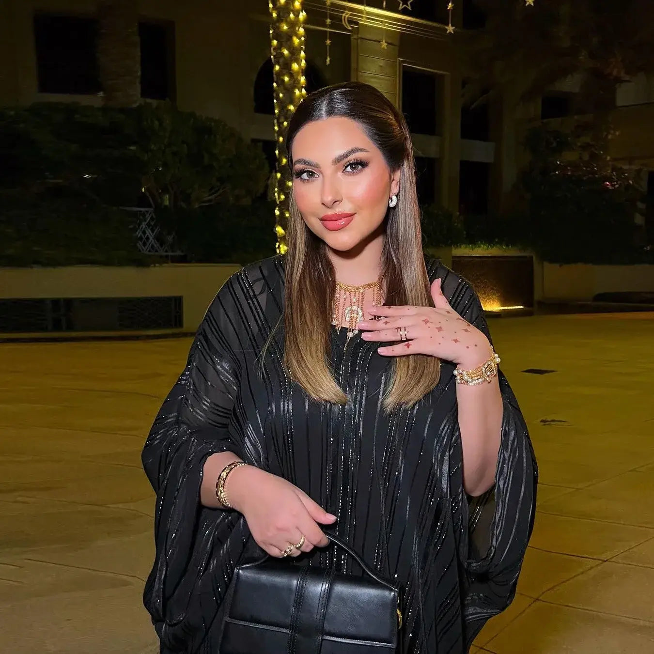 Duabi Evening Batwing Abaya Set Muslim gift