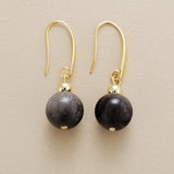 ShadowLuxe Silver Obsidian Necklace & Earrings Set