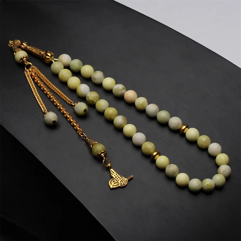Tasbih misbaha semi precious stone muslim gift